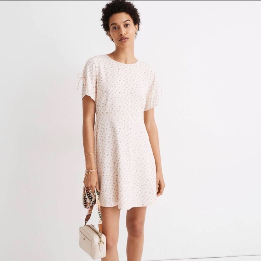 MadeWell Dress Tie Sleeve Retro in Dutch Dandelion Women's Size 6